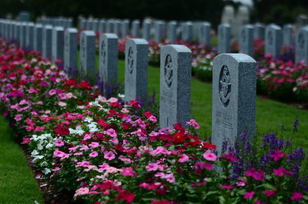 graves and flowers