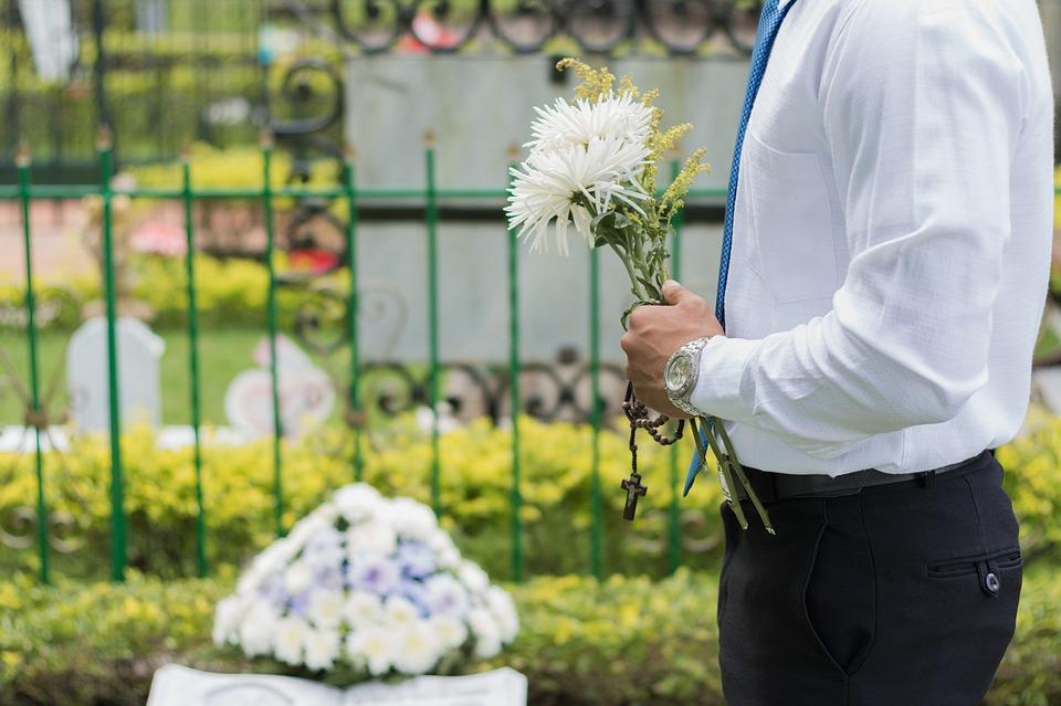 funeral scene